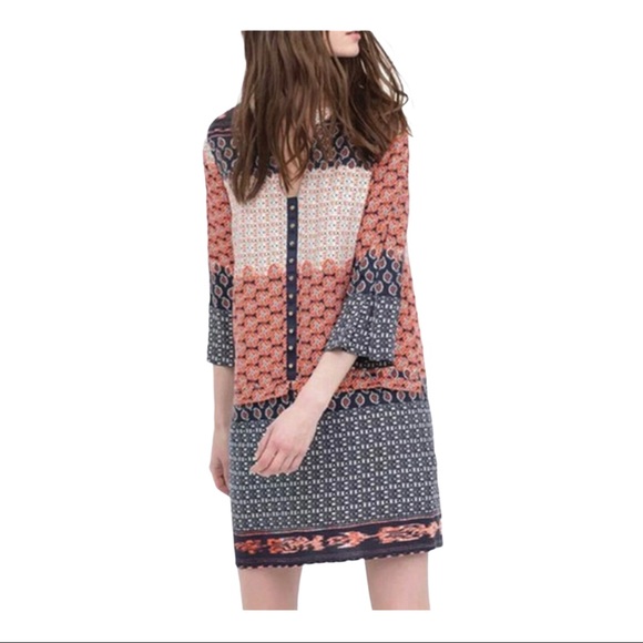 Zara Dresses & Skirts - Zara Moroccan Patchwork Dress